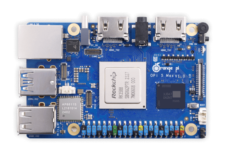 Одноплатный микрокомпьютер Orange Pi 5 Max 16 Gb