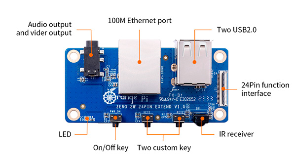 Плата расширения Orange Pi Expansion Board для Orange Pi Zero 2W